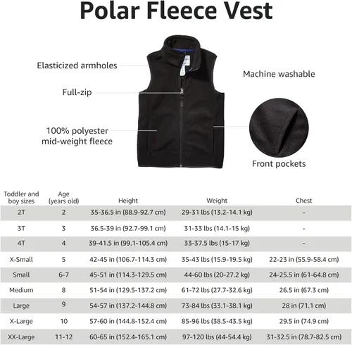 Vista 4 de Tienda Essentials - Chaleco afelpado de polar para niño
