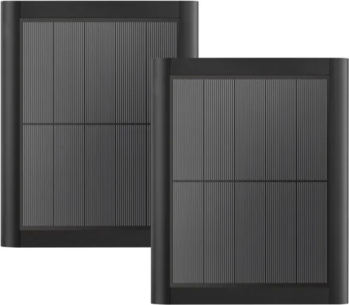 Vista 8 de Paquete de 2 paneles solares de 8 W para cámara de anillo, cargador solar impermeable IP65 con cable USB C de 10 pies compatible con anillos