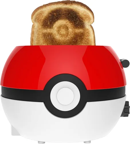 Uncanny Brands Tostadora de Pokeball de Pokémon Halo – Tosta una Pokéball en tu Pan