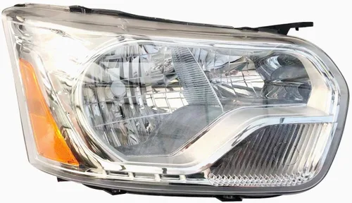 Vista 5 de Faro delantero cromado para el lado izquierdo del conductor, montaje completo para Ford Transit-150 Transit-250 Transit-350 Transit-350 HD