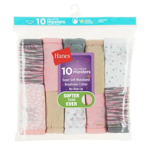 Vista 2 de Hanes - Calzones surtidos para niñas y niñas pequeñas