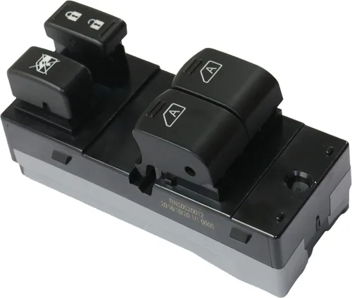 Vista 3 de Evan Fischer Master - Interruptor de ventana eléctrico compatible con Nissan 370Z 2009-2020 Negro Coupé 13 clavijas terminal macho de hoja; conector