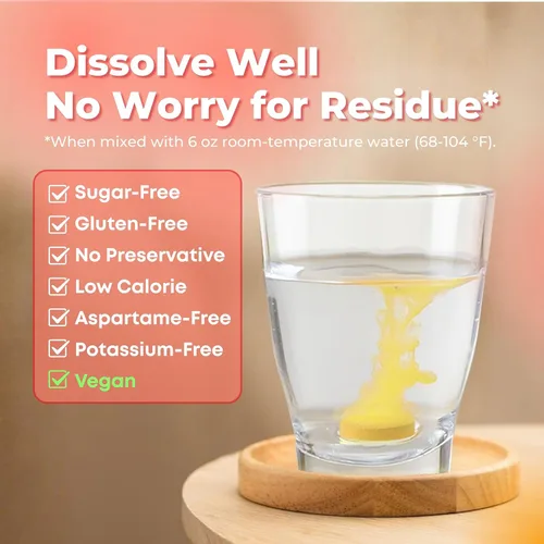 Vista 5 de LOVITA Comprimidos efervescentes del complejo de vitamina B, 20 unidades, más extracto de taurina y ginseng, apoya el metabolismo energético, sabor