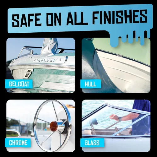 Vista 6 de Boat Juice Extreme Boat Cleaner - Removedor de manchas de agua para barcos y limpiador de casco de barco, 32 onzas