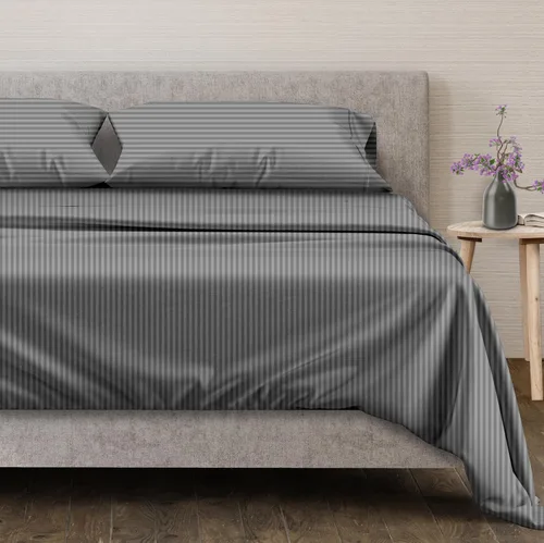 Vista 27 de Mayfair Linen Juego de sábanas de 100% algodón egipcio, tamaño individual (paquete de 2) – Sábanas de lujo blancas de 600 hilos, tamaño individual