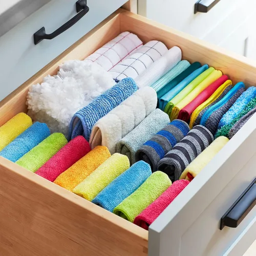 Vista 7 de E-Cloth Juego de limpieza para el hogar con paños de limpieza de microfibra para automóviles, baño, cocina y más, toallas de microfibra que se