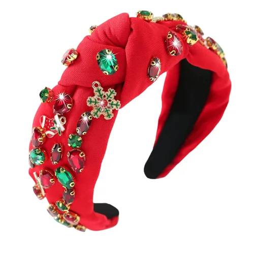 Vista 36 de Diadema anudada de perlas para mujer, diadema con brillantes diamantes de imitación, adornada con cristales, diadema ancha con nudo, accesorio