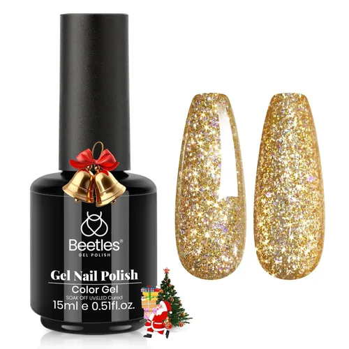 Vista 144 de Beetles - Esmalte de uñas de gel blanco perla, 0.5 onzas líquidas, color blanco perla, brillante, sirena, concha nacarada, esmalte de uñas de gel