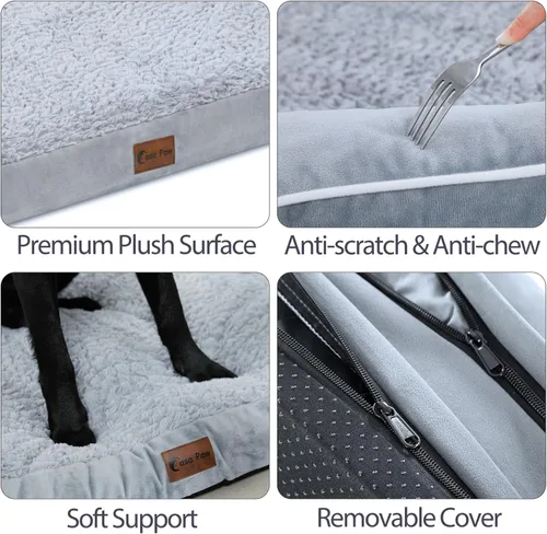 Vista 5 de Casa Paw Camas ortopédicas para perros grandes, camas impermeables para perros grandes, sofá cama de espuma viscoelástica, cómoda cama para mascotas