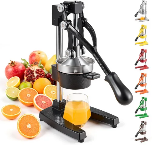 Vista 20 de CO-Z Exprimidor Manual de Cítricos, Exprimidor Manual de Servicio Pesado con Placas de Presión Cónicas y Planas, Exprimidor Profesional de Limón