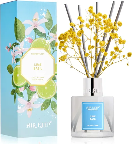 Vista 36 de Airkeep Juego de difusor de varillas – 3.38 onzas líquidas (3.4 fl oz), difusor de aroma de bambú para el hogar, incluye 8 varillas difusoras