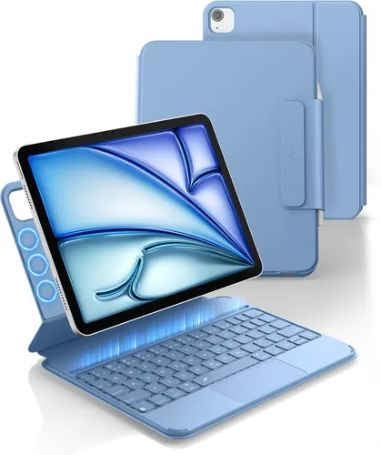 Vista 9 de Dexnor Funda de teclado para iPad Air de 11 pulgadas (M3 2025/M2 2024) y iPad Pro 11 (4ª/3ª/2ª/2ª/1ª generación) y iPad Air 5ª/4ª