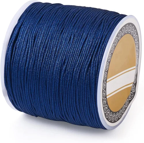 Vista 11 de Cheris - Cuerda de nailon para abalorios de nailon de 0.031 in, color azul, hilo de macramé, para hacer joyas, suministros de envoltura Kumihimo