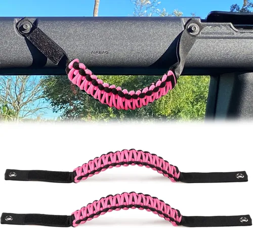 Vista 30 de Asas de agarre de barra antivuelco para Ford Bronco 2021 2022 2023 2024 2025 2 accesorios de 2 puertas y 4 puertas, mango de agarre de paracaídas