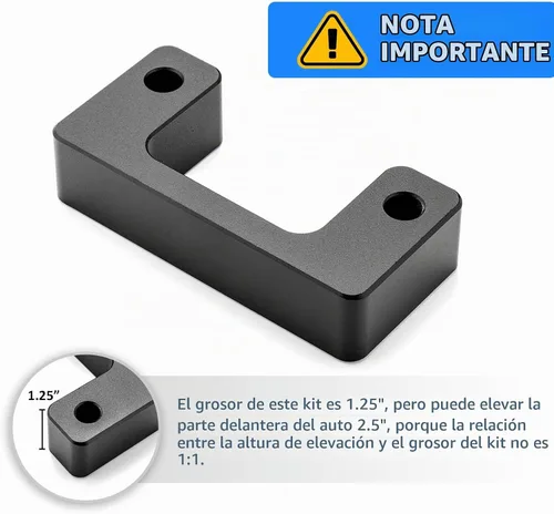 Vista 5 de WSays Kit espaciador de elevación de nivelación frontal de 1" compatible con Chevy Silverado/Tahoe/Suburban/Avalanche apto para GMC