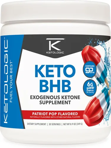 Vista 7 de Ketologic Keto BHB (sabor a bayas mixtas) 30 porciones - Suplemento de cetona exógena con goBHB, sales de beta-hidroxibutirato