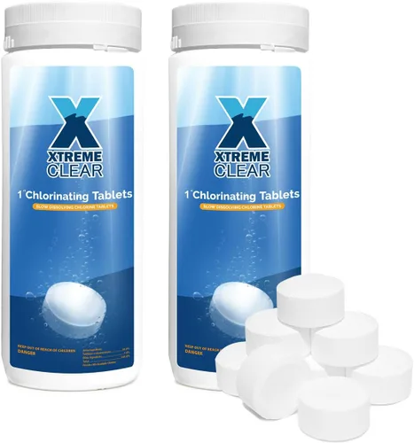 Vista 9 de XtremeClear Tabletas de Cloro de 1" para Piscina, Jacuzzi y Spa Elimina Bacterias y Algas Desinfectante Hace el Agua Limpia y Cristalina