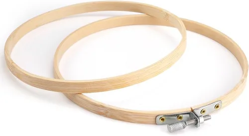 Vista 2 de Caydo Anillo de aro de bordado de 12 pulgadas para costura práctica