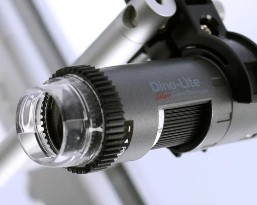 Vista 8 de Dino-Lite Microscopio digital VGA AM5216ZTL - 720p, 10x - 140x aumento óptico, luz polarizada, larga distancia de trabajo, no necesita software