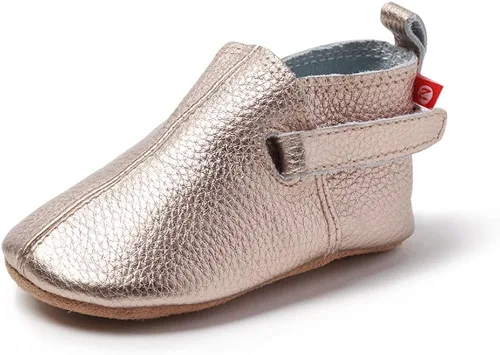 Zutano Leather Baby Shoes for Boys and Girls Rose Gold