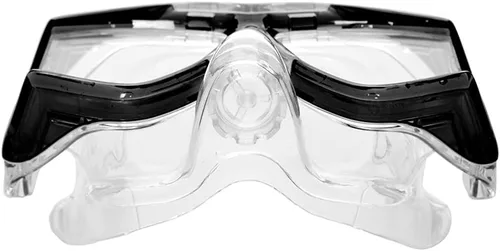 Vista 4 de EVO Hammerhead+ - Máscara de buceo panorámico de 4 lentes con válvula de purga, buceo libre, esnórquel, máscara de buceo para hombres y mujeres