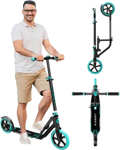 Vista 16 de Adult Scooter with Big Wheels Adjustable Height, Foldable Aluminum Frame Smooth Ride for Urban Commuting and Outdoor Fun Suitable for Teens