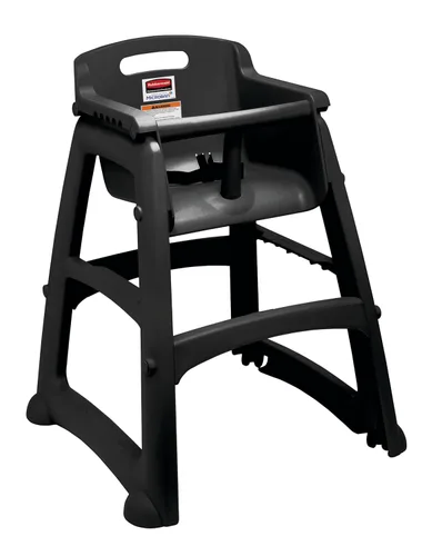 Vista 3 de Rubbermaid Commercial Products - Sillas altas resistentes para bebés y niños pequeños, Negro