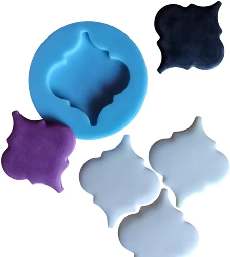 Silicone mold rhombus applique, mold for concrete, mold for resin, mold for clay, rhombus tile