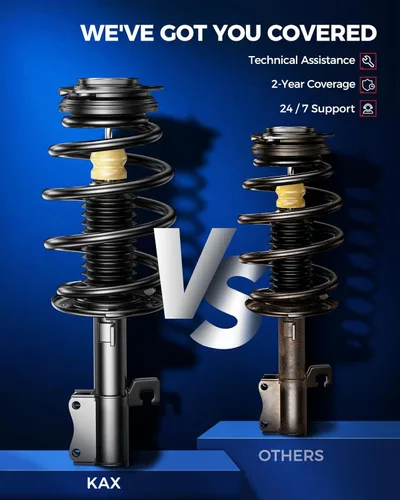 Vista 3 de KAX Puntales delanteros aptos para 200 2011 2012 2013 2014, Avenger 2008 2009 2010 2011 2012 2013 2014, Sebring 2007 2008 2009 2010 puntal completo