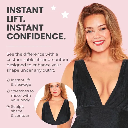 Vista 5 de Hollywood Fashion Secrets - Cinta adhesiva para contorno corporal Oscuro