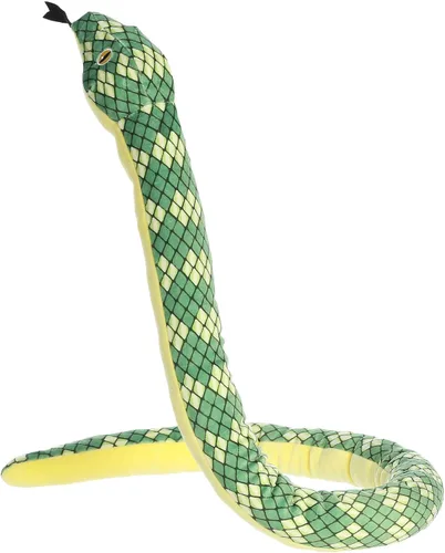 Vista 2 de Aurora® Playful Snake Kusheez™ Boa - Animal de peluche realista - Diversión versátil - Esmeralda 51 pulgadas