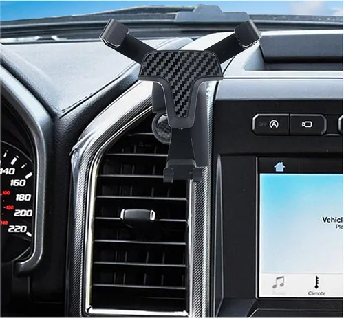 Vista 5 de ITrims Soporte de teléfono celular para Ford F-150 F150 2015-2020, soporte para teléfono celular de ventilación de automóvil, soporte compatible