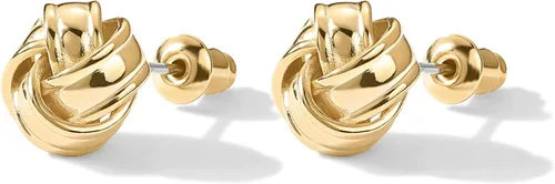Vista 3 de PAVOI 14K Gold Plated Sterling Silver Post Love Knot Stud Earrings Gold Earrings for Women