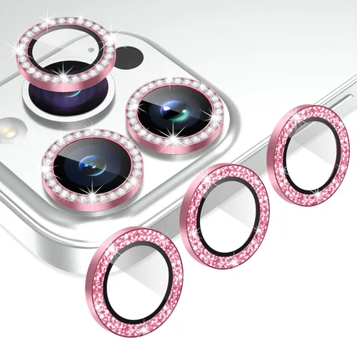 Vista 57 de AGVEE Paquete de 6 unidades para iPhone 12 Pro/12/12 Mini/11 Pro Max/11 Pro/11 Pro/11 Protector de lente de cámara, anillo de metal brillante