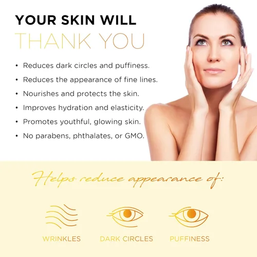 Vista 4 de AZURE - Almohadillas iluminadoras de vitamina C para debajo de los ojos, parches antienvejecimiento, elevación e hidratación, reduce las líneas