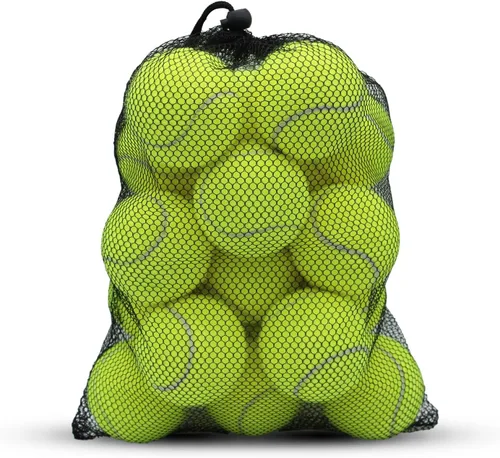 Vista 10 de SHYUJAJIE Tennis Balls, 20 Pack Training Tennis Balls,High Elasticity Practice Tennis for Beginner, Exercise Playing Balls for Pet Dog
