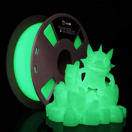 Vista 24 de LOVOON Filamento de ácido poliláctico (PLA) para impresión 3D multicolor, filamento PLA de 0.069 pulgadas, cambio de color doble por ángulo