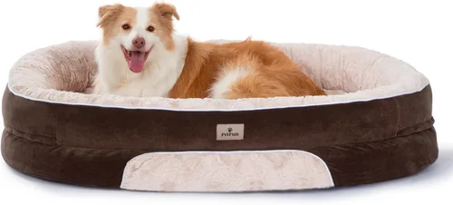 Vista 26 de Cama ortopédica para perros grandes - Gran sofá para perros lavable grande, sofá de espuma de apoyo para mascotas con funda extraíble y lavable