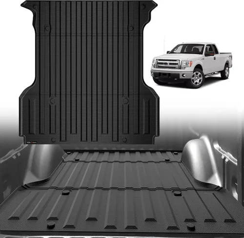 Vista 19 de TripleAliners - Tapete para caja de camioneta (de ejes) de 5 pies, encaje perfecto para pick-up de carga, accesorio de protección de vehículo