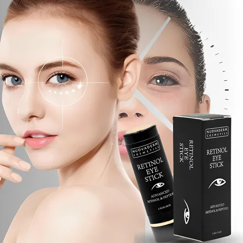 Vista 2 de Advanced Retinol Eye Stick Balm - Crema hidratante para ojos iluminadora debajo de los ojos con péptidos para líneas finas, arrugas, ojeras e