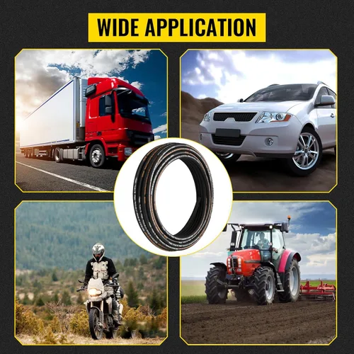 Vista 7 de Manguera hidráulica flexible - 1/2" x 100 pies, 4000 PSI, goma con 2 trenza de alambre, -20C a 140C