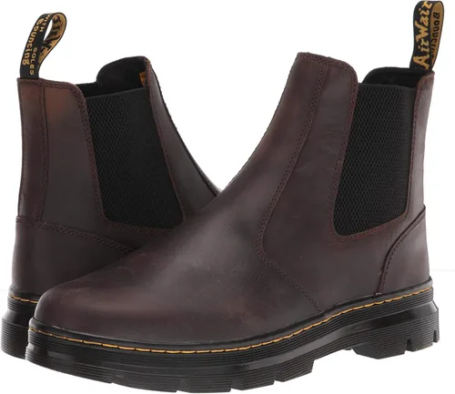 Vista 5 de Dr. Martens Botas Chelsea de cuero Embury unisex para adultos