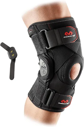 McDavid Hinged Knee Brace for Men and Women, Knee Brace with Side Stabilizers, Knee Compression Sleeves and Stability Straps for ACL, LCL,