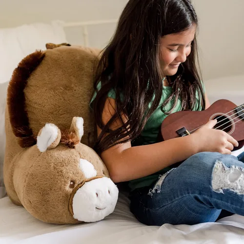 Vista 4 de Aterrizaje Suave Rincones de anidación Respaldo de personaje premium con asa de transporte y bolsillo trasero - Cabello