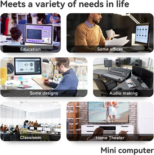 Vista 10 de Beelink Mini S13 Pro Mini PC, 13ª Generación Intel N150 (hasta 3.6GHz) 4C/4T, 16GB DDR4 512GB PCle SSD, Micro PC 4K, Pantalla Dual, WiFi6, BT5.2