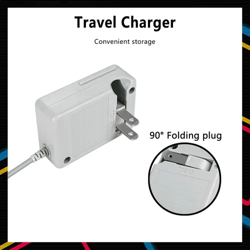 Vista 7 de 3DS Charger, DTOL 3DS Charger Compatible with Nintendo 3DS/ DSi/DSi XL/ 2DS/ 2DS XL/New 3DS 100-240V Wall Plug Adapter 2 Pack