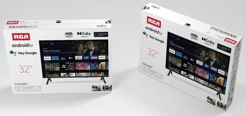 Vista 9 de RCA Smart Google TV HD de 32 pulgadas, pantalla LED sin marco con HDR10, Wi-Fi y Bluetooth, Google Assistant integrado, compatible con Alexa
