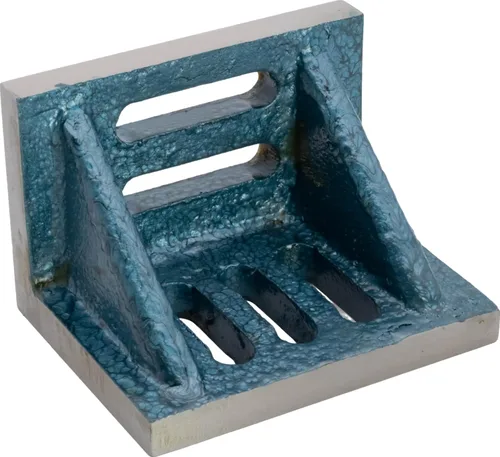 CME ranurado Webbed placa angular, hierro fundido, 4-1/2" x 3-1/2" x 3"