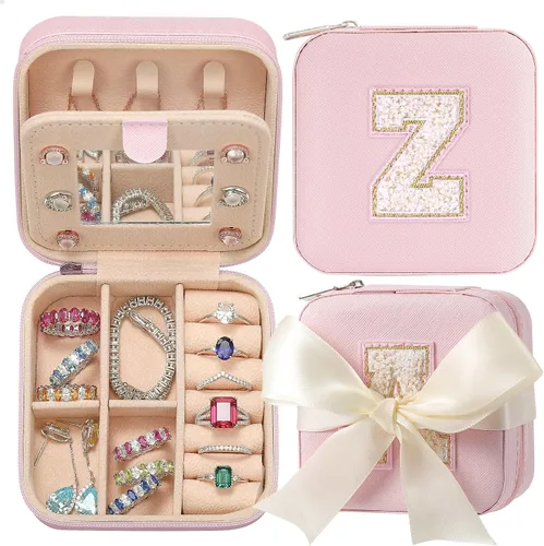 Regalos para niñas adolescentes Pequeño joyero de viaje organizador de joyas, estuche de joyería de viaje, joyero de viaje para niñas, regalos de