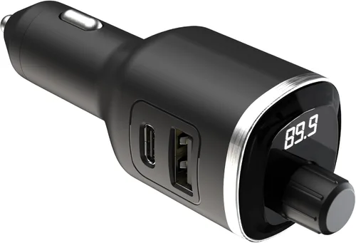 Vista 10 de Scosche BTFM2A BTFREQ Kit universal Bluetooth manos libres para coche con transmisor FM digital y cargador de coche USB de 10 W, transmisión